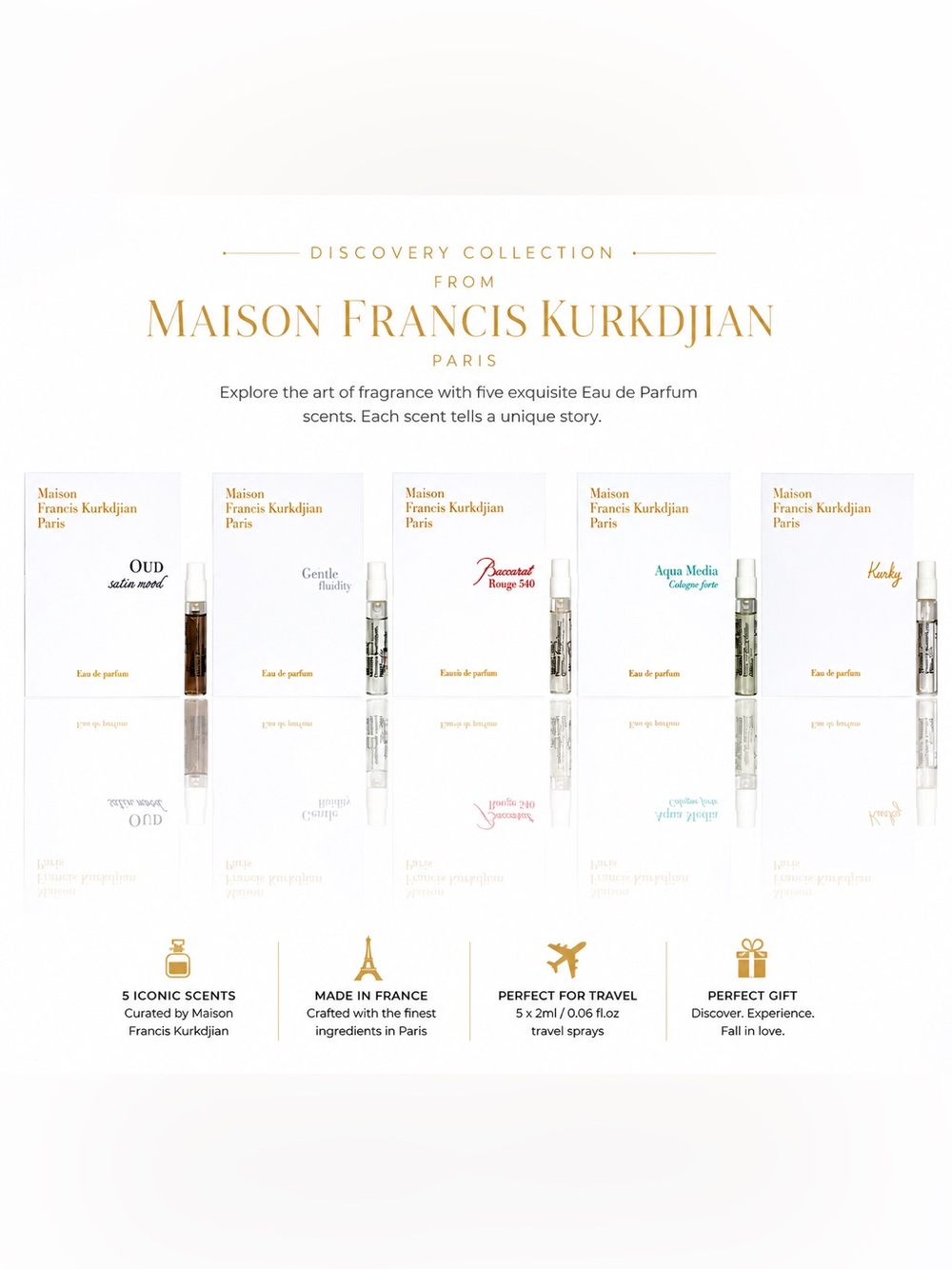 perfume samples set Maison Francis Kurkdjian x5 discovery collection